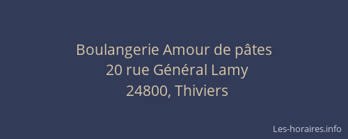 Boulangerie Amour de p&acirc;tes