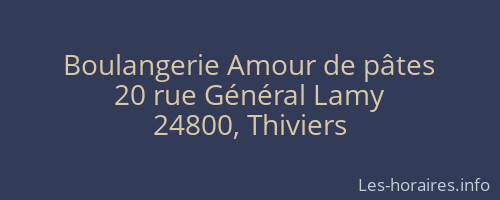 Boulangerie Amour de pâtes