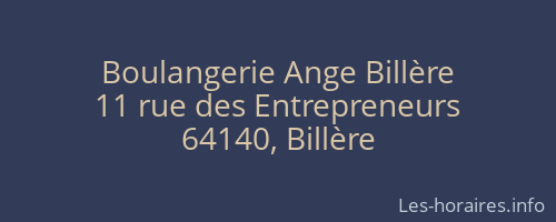 Boulangerie Ange Billère