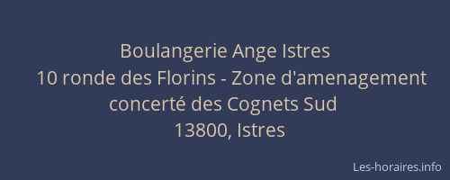 Boulangerie Ange Istres