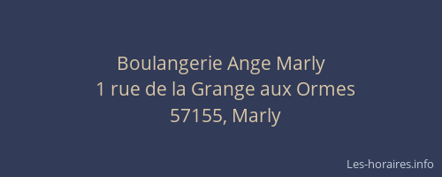 Boulangerie Ange Marly