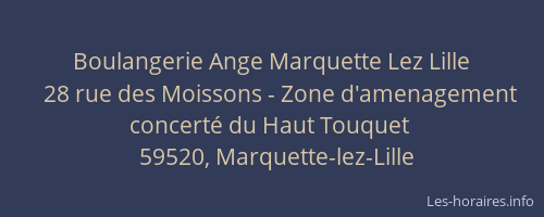 Boulangerie Ange Marquette Lez Lille