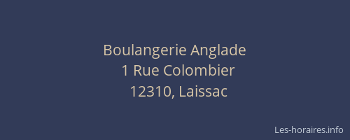 Boulangerie Anglade