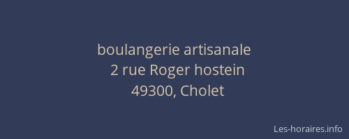 boulangerie artisanale