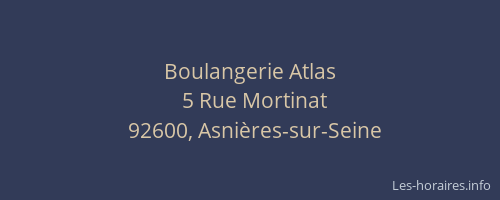 Boulangerie Atlas