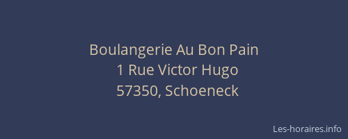 Boulangerie Au Bon Pain