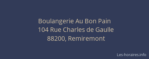 Boulangerie Au Bon Pain