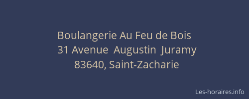 Boulangerie Au Feu de Bois