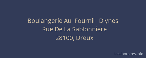 Boulangerie Au  Fournil   D'ynes