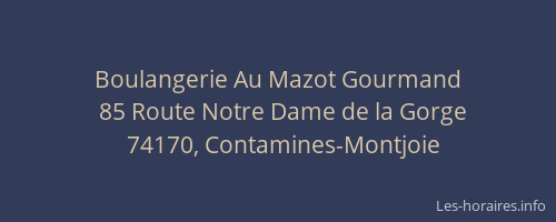 Boulangerie Au Mazot Gourmand