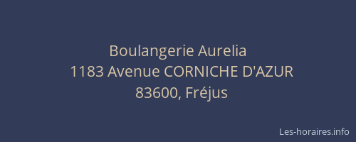Boulangerie Aurelia