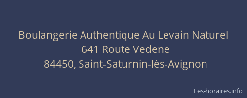 Boulangerie Authentique Au Levain Naturel