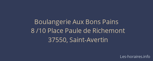 Boulangerie Aux Bons Pains