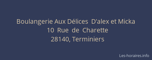 Boulangerie Aux D&eacute;lices  D'alex et Micka