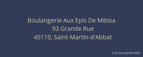 Boulangerie Aux Epis De Mibisa
