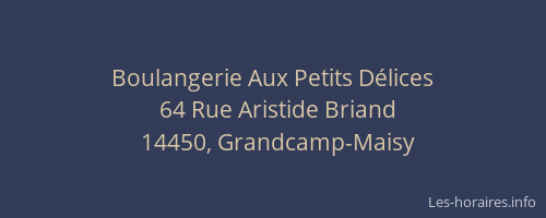 Boulangerie Aux Petits D&eacute;lices