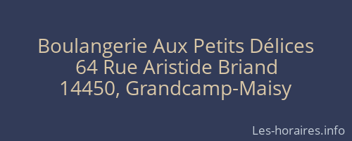 Boulangerie Aux Petits Délices