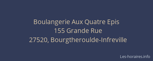 Boulangerie Aux Quatre Epis