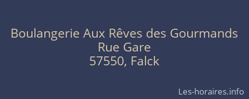 Boulangerie Aux Rêves des Gourmands