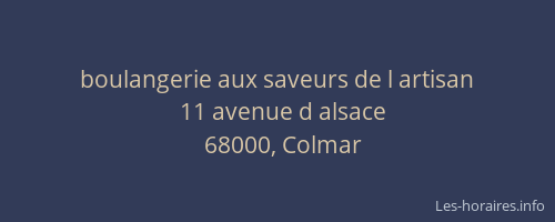 boulangerie aux saveurs de l artisan