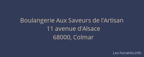 Boulangerie Aux Saveurs de l'Artisan