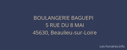 BOULANGERIE BAGUEPI