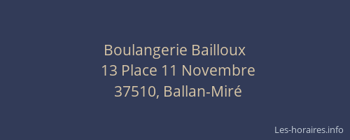Boulangerie Bailloux