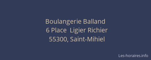 Boulangerie Balland