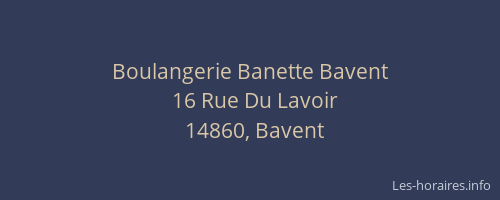 Boulangerie Banette Bavent