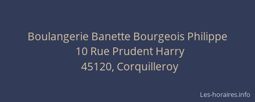 Boulangerie Banette Bourgeois Philippe