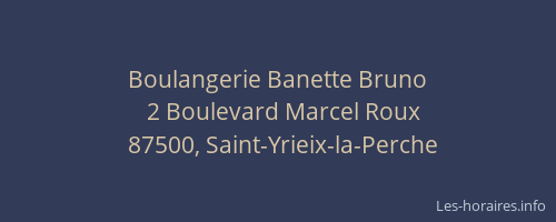 Boulangerie Banette Bruno