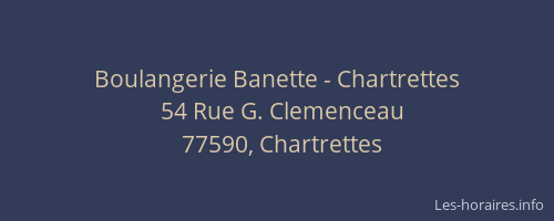 Boulangerie Banette - Chartrettes