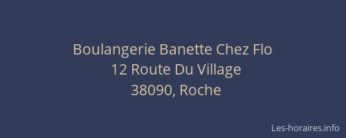Boulangerie Banette Chez Flo