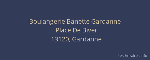 Boulangerie Banette Gardanne