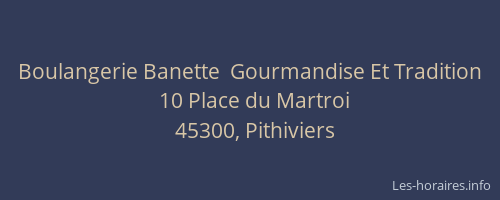 Boulangerie Banette  Gourmandise Et Tradition