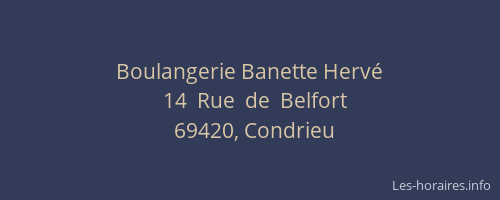 Boulangerie Banette Hervé