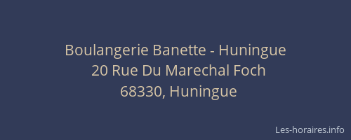 Boulangerie Banette - Huningue