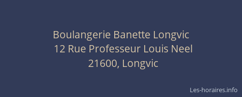 Boulangerie Banette Longvic