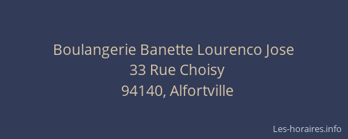 Boulangerie Banette Lourenco Jose