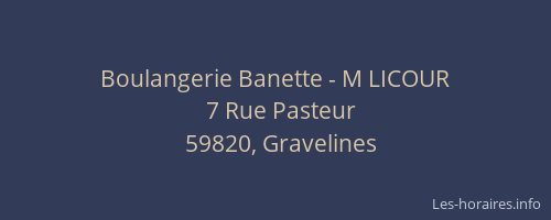 Boulangerie Banette - M LICOUR