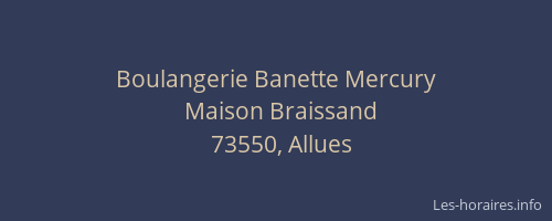Boulangerie Banette Mercury