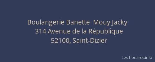 Boulangerie Banette  Mouy Jacky