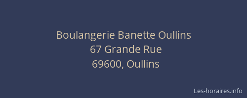 Boulangerie Banette Oullins
