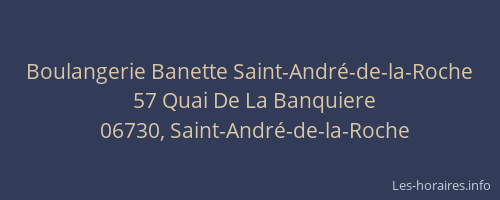 Boulangerie Banette Saint-André-de-la-Roche