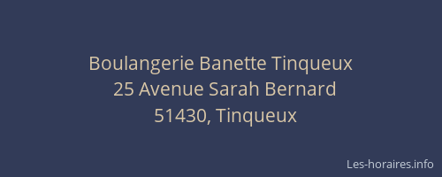 Boulangerie Banette Tinqueux