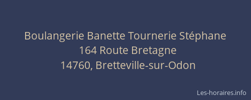 Boulangerie Banette Tournerie Stéphane
