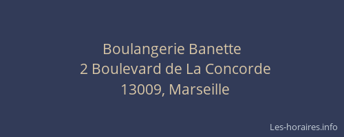 Boulangerie Banette