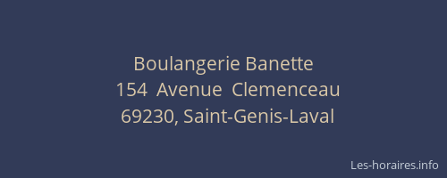 Boulangerie Banette