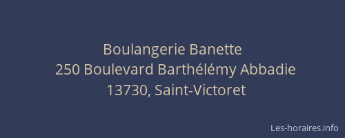 Boulangerie Banette
