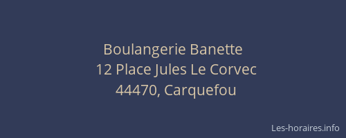 Boulangerie Banette
